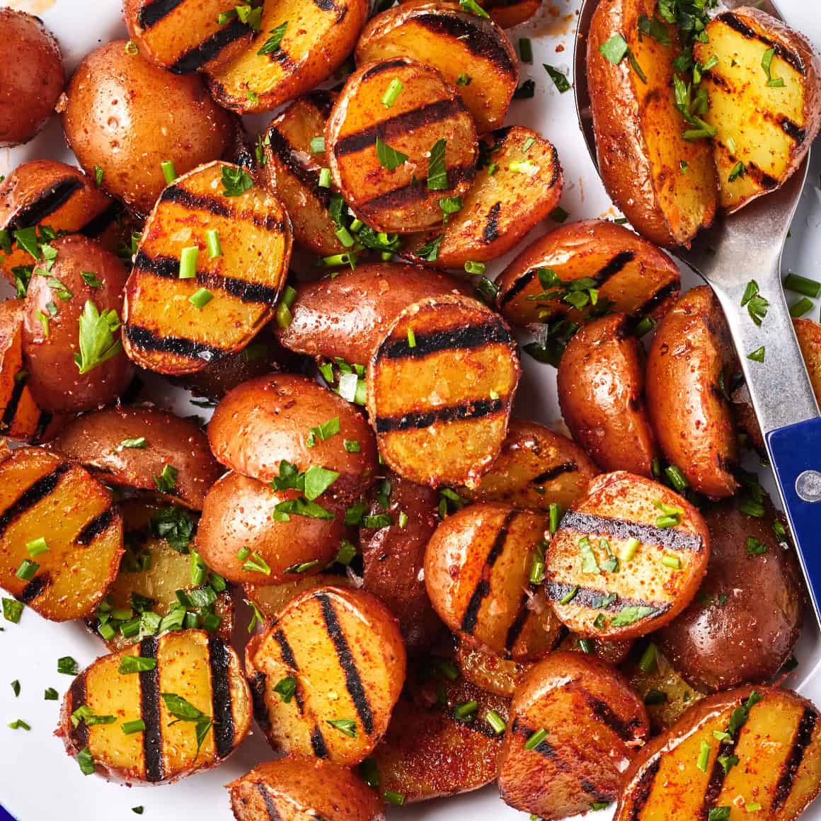 Grilled potatoes