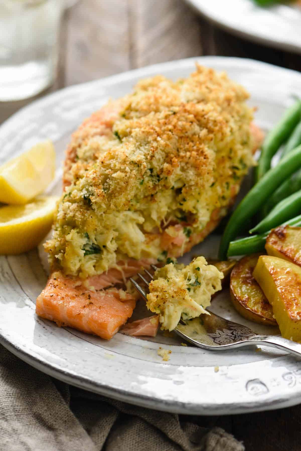 Stuffed Salmon - Foxes Love Lemons