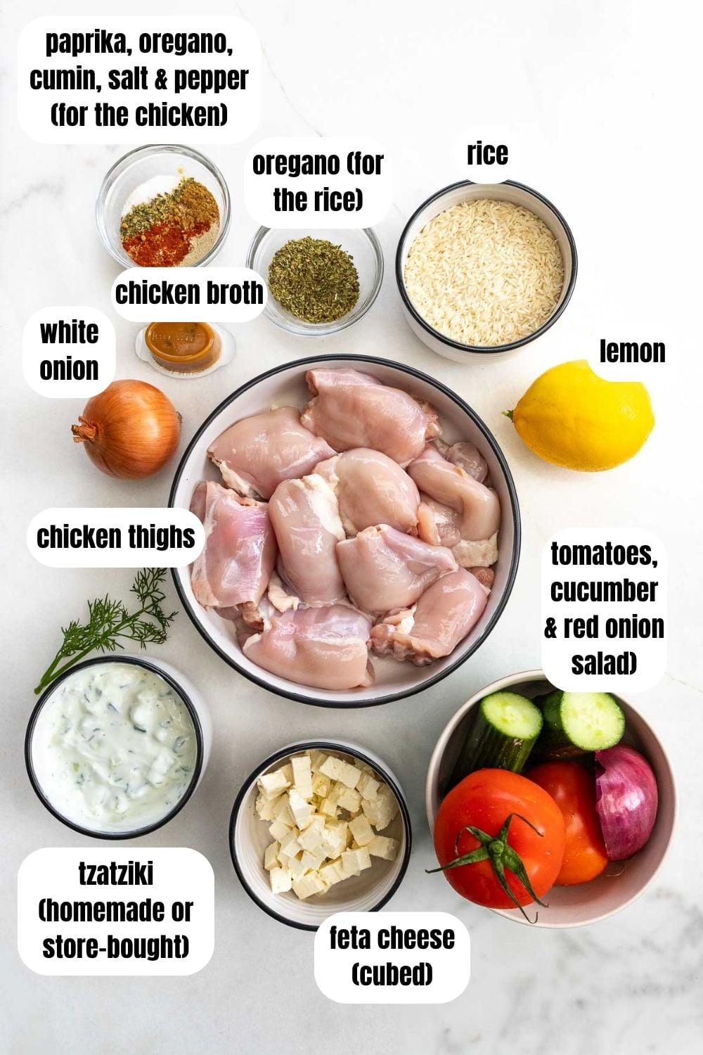 Easy Greek Chicken And Rice Bowl