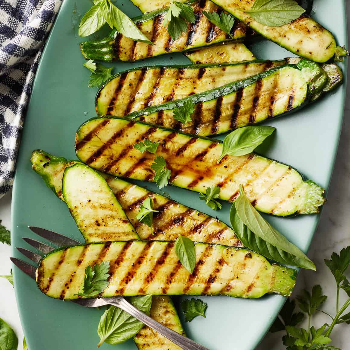 Grilled zucchini